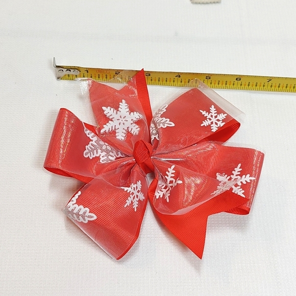 Christmas Specialty/ Grosgrain Hair Bows☆Set of 3 - Picture 4 of 5